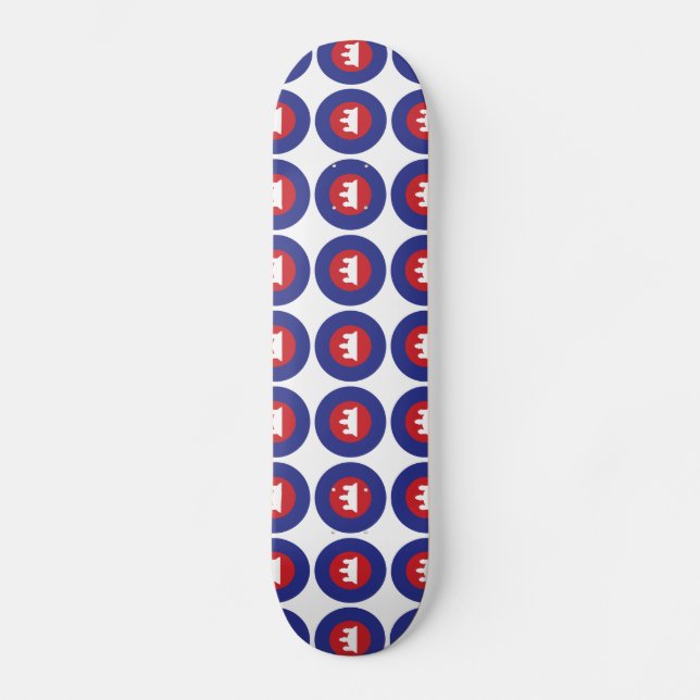 Cambodian Roundel Skateboard (Front)