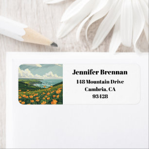Cambria California Poppies Coast Adresse de retour