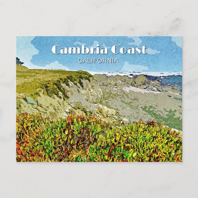 Cambria Coast Holiday Postcard (Front)