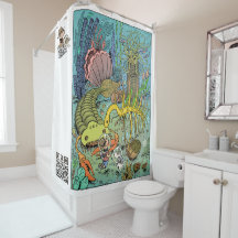 Cambrian Life Shower Curtain