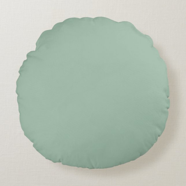 Cambridge   blue round pillow (Front)