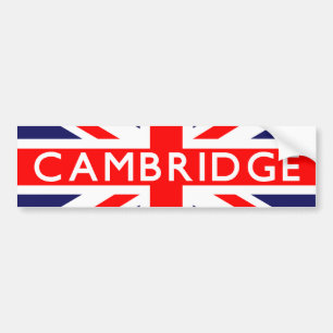 Cambridge : British Flag Bumper Sticker