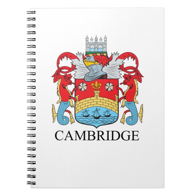 Cambridge coat of arms notebook (Front)