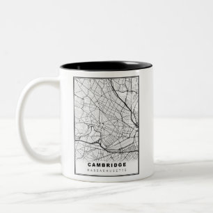 Cambridge Map Two-Tone Coffee Mug
