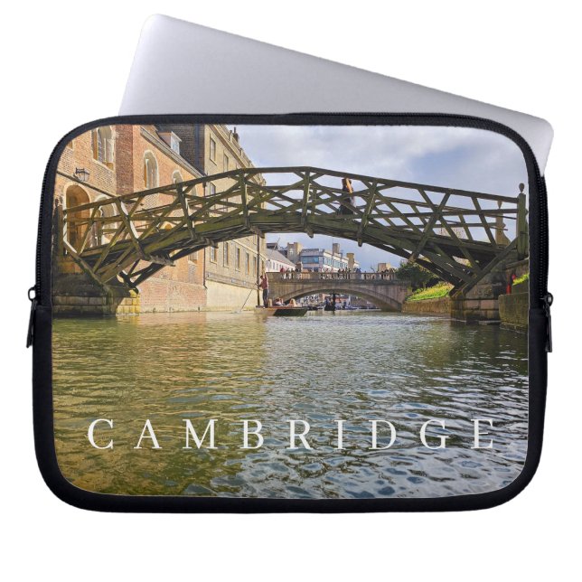 Cambridge Mathematical Bridge view laptop case (Front)
