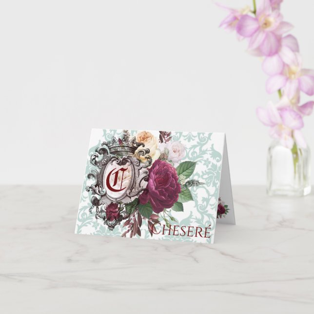 Cambridge, Personalized Notecards, Folded Card (Orchid)
