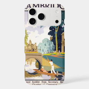 Cambridge Vintage Travel Poster Restored
