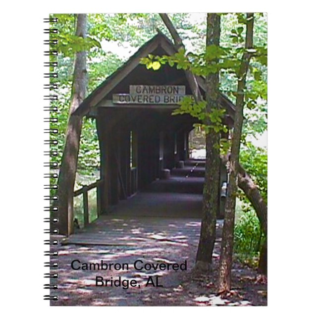 Cambron Covered Bridge, Madison County, Alabama Notebook (Front)