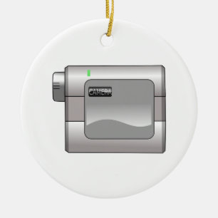 Camcorder Ceramic Ornament