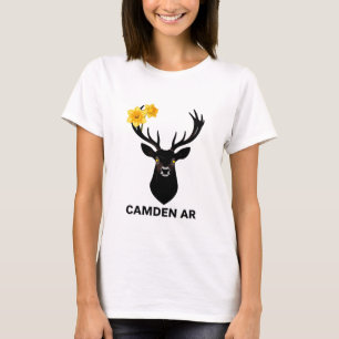 Camden AR Daffodil Festival - Black Deer Art Women T-Shirt