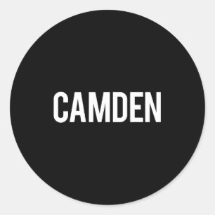 Camden Cool New Jersey Nj Fan Funny Gift Tee  Classic Round Sticker