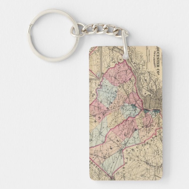 Camden, Gloucester counties, NJ Keychain (Front)
