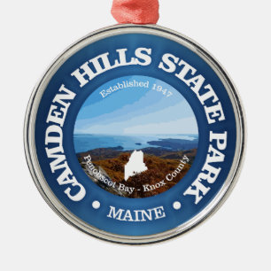 Camden Hills SP Metal Ornament
