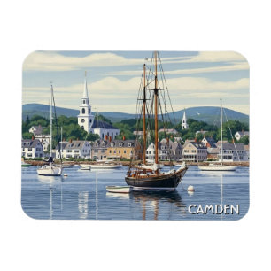 Camden Maine Travel Magnet