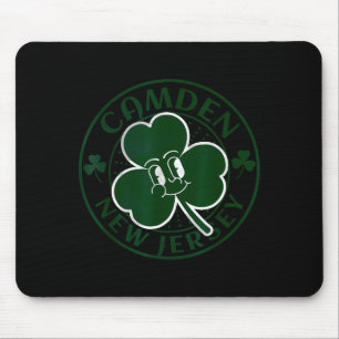 Camden New Jersey Irish Shamrock Nj Retro Souvenir Mouse Pad