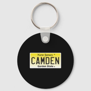 Camden New Jersey Nj Hometown License Plate Graphi Keychain