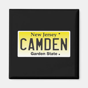 Camden New Jersey Nj Hometown License Plate Graphi Magnet