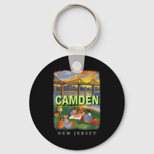 Camden New Jersey Nj Waterfront Delight Sd018  Keychain