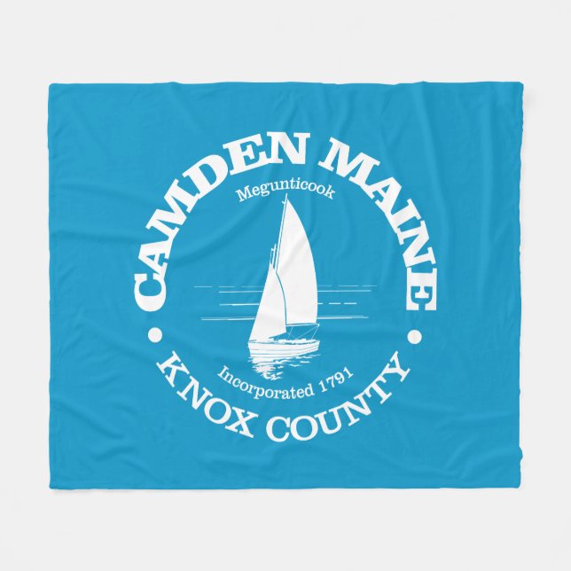 Camden (sailboat) fleece blanket (Front (Horizontal))