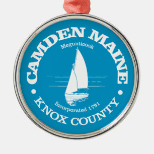 Camden (sailboat) metal ornament
