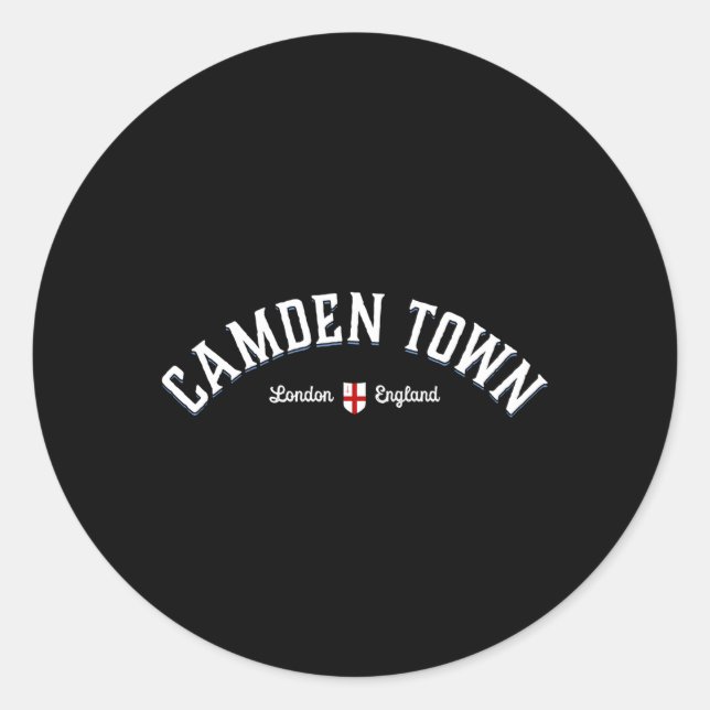 Camden Town London Uk England Classic Round Sticker (Front)