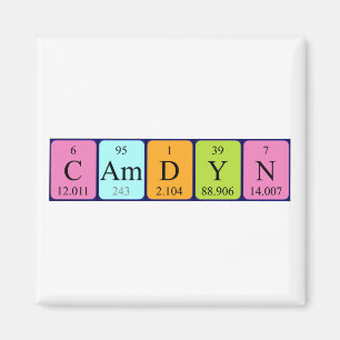 Camdyn periodic table name magnet