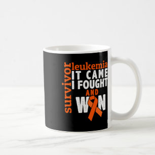 Came I Fought And Won - Leukaemia Cancer Survivor Coffee Mug