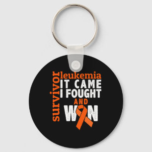Came I Fought And Won - Leukaemia Cancer Survivor Keychain