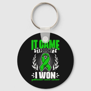 Came I Fought I Won - Bile Duct Cancer Gallbladder Keychain