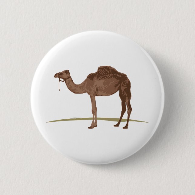Camel 2 Inch Round Button (Front)