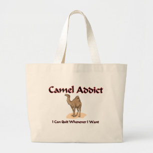 Camel Addict Large Tote Bag