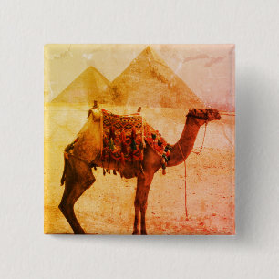 camel aged pyramids 2 inch square button