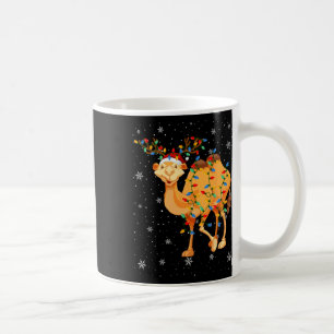 Camel Animal Santa Hat Ugly Christmas Tree Lights Coffee Mug