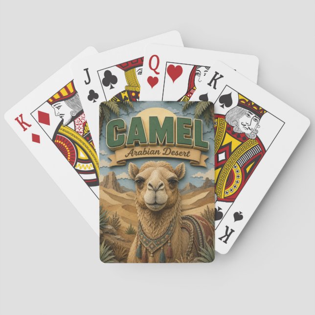 Camel Arabian Desert POPCUT Playing Cards (Back)