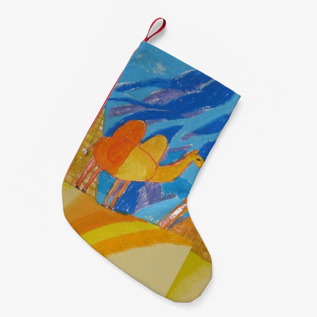 Camel Art by Kids Small Christmas Stocking (Front (Hanging))