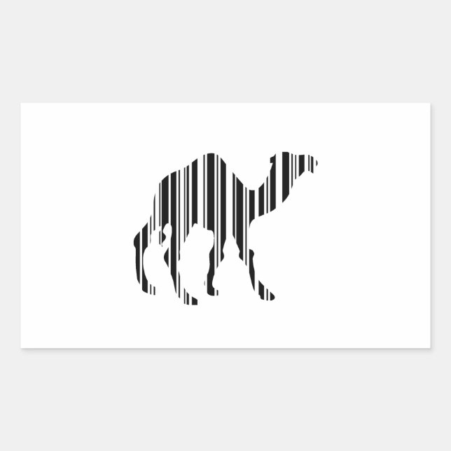 Camel Bar Code Pattern Sticker (Front)