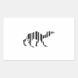 Camel Bar Code Pattern Sticker