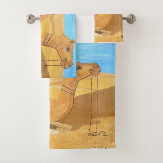 Camel bath Towels  (Insitu)