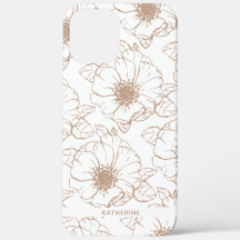 Camel | Boho Floral Pattern Personalized