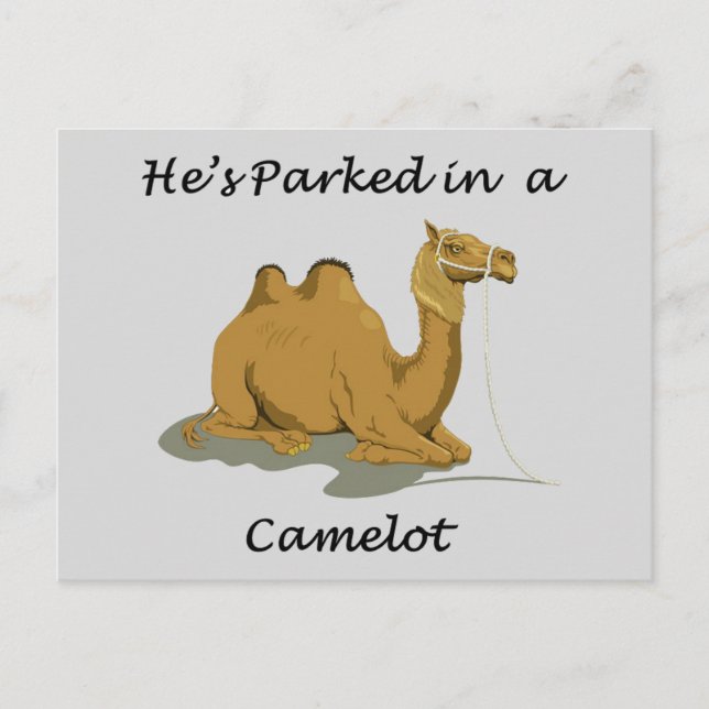 Camel Camelot Humour Postcard (Front)