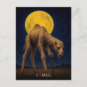 Camel Cane gothic Surreal Postcard