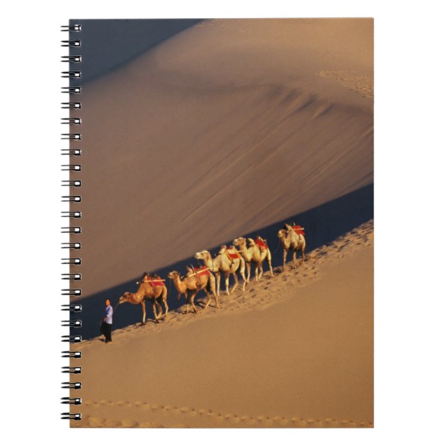 Camel caravan on the desert, Dunhuang, Gansu Notebook (Front)
