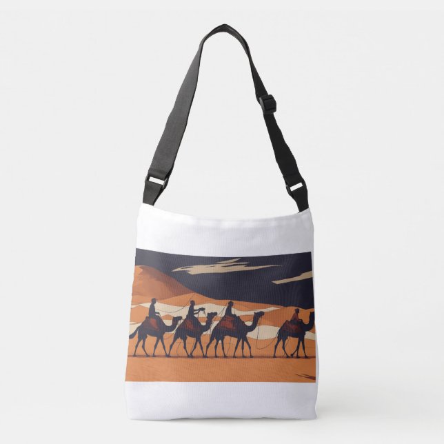 Camel Caravans in desert, Tote bag (Front)