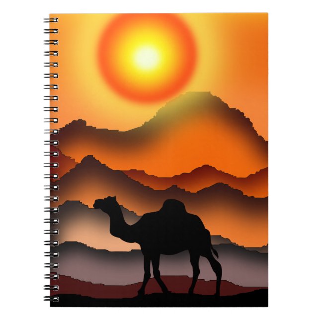 Camel Carnet Sunset Desert (Devant)