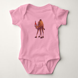 Camel Christmas Baby Bodysuit