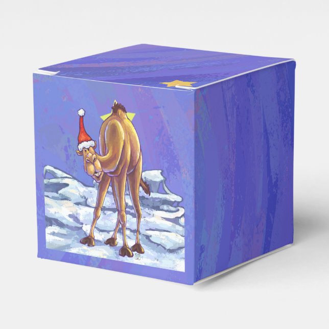 Camel Christmas Favor Box (Front Side)
