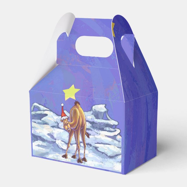 Camel Christmas Favor Box (Front Side)