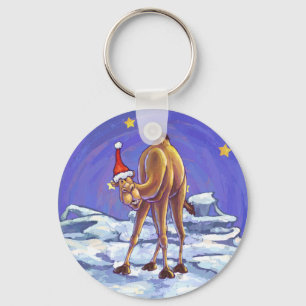 Camel Christmas Keychain