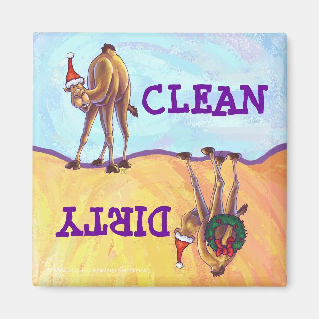 Camel Christmas Magnet (Front)