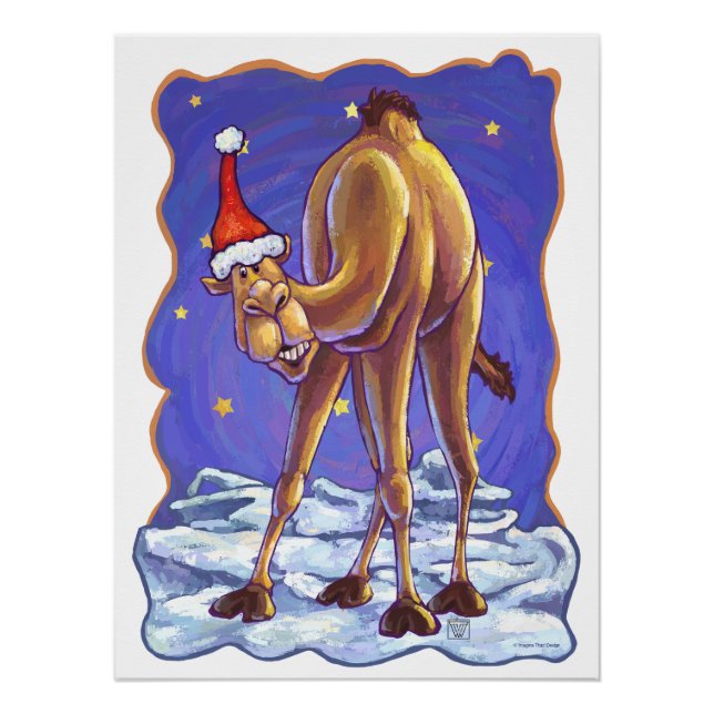 Camel Christmas Poster (Front)